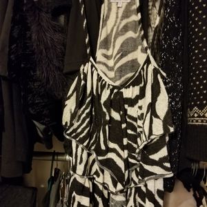 Zebra sweater tank